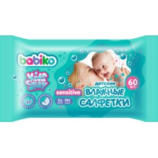 BABIKO KIDS STORY Влажные салфетки детские Sensitive 60шт